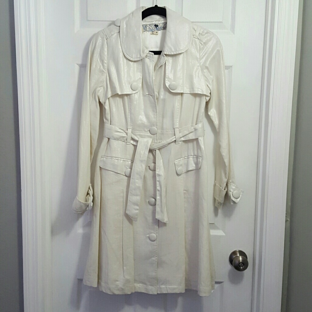 NWOT white and silver coat